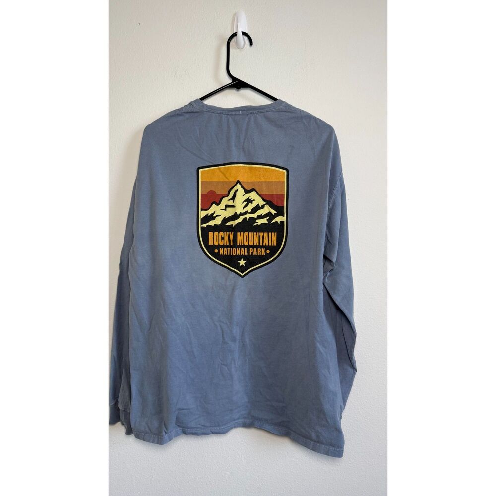 Rocky Mountain National Park ComfortWash Long Sleeve Graphic T Shirt Large